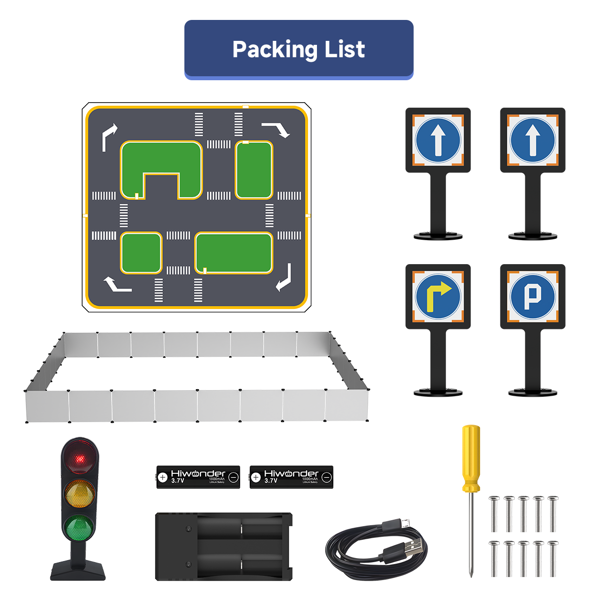 Hiwonder Autonomous Driving Mapping & Navigation Prop Set for Various Robot Cars (3.26*2.98m) Hiwonder Autonomous Driving Mapping & Navigation Prop Set for Various Robot Cars (3.26*2.98m)
